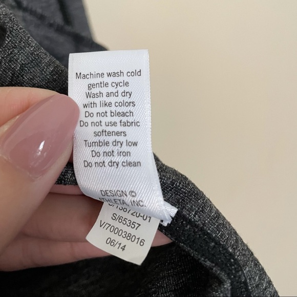 Athleta Grey and Black Bomber Zip Up Jacket - Picture 7 of 8